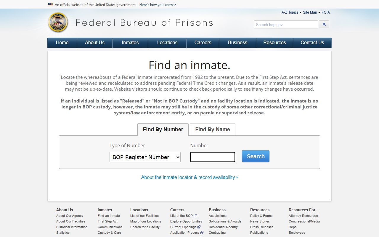 Rockland County released inmates federal Bureau of Prisons inmate locator