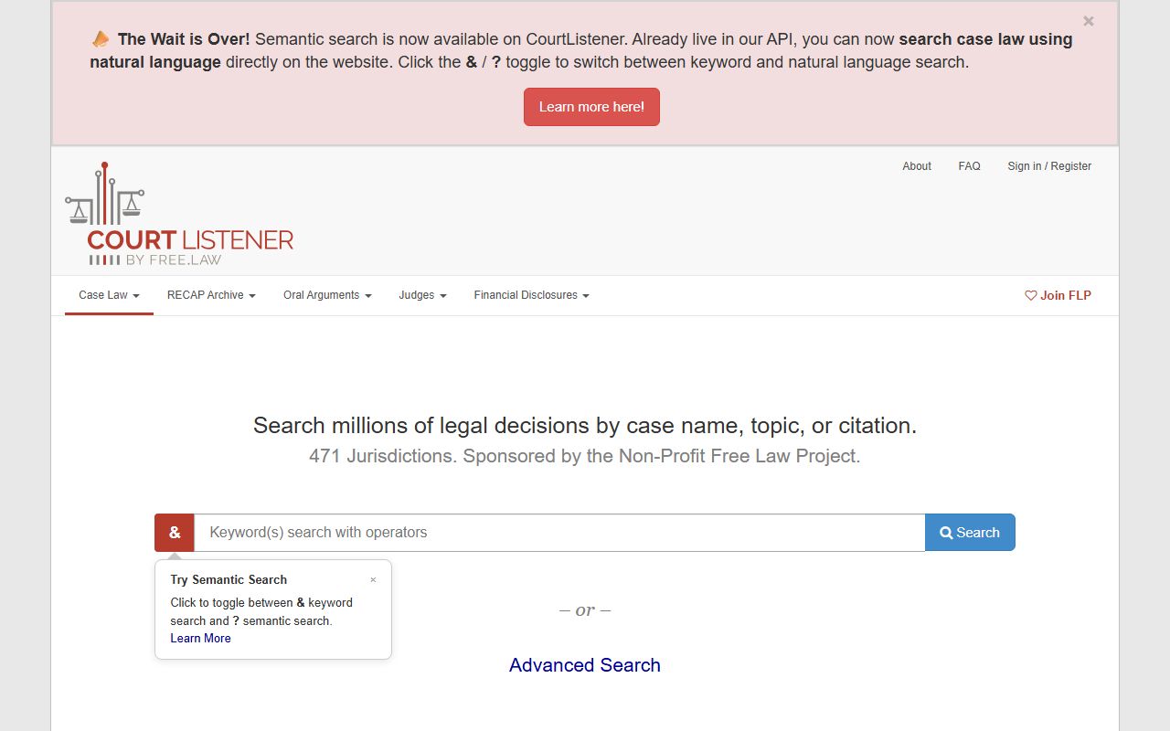 CourtListener free docket search for Rockland County court dockets